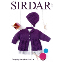 (SL8 4937 Cardigan and Bonnet)